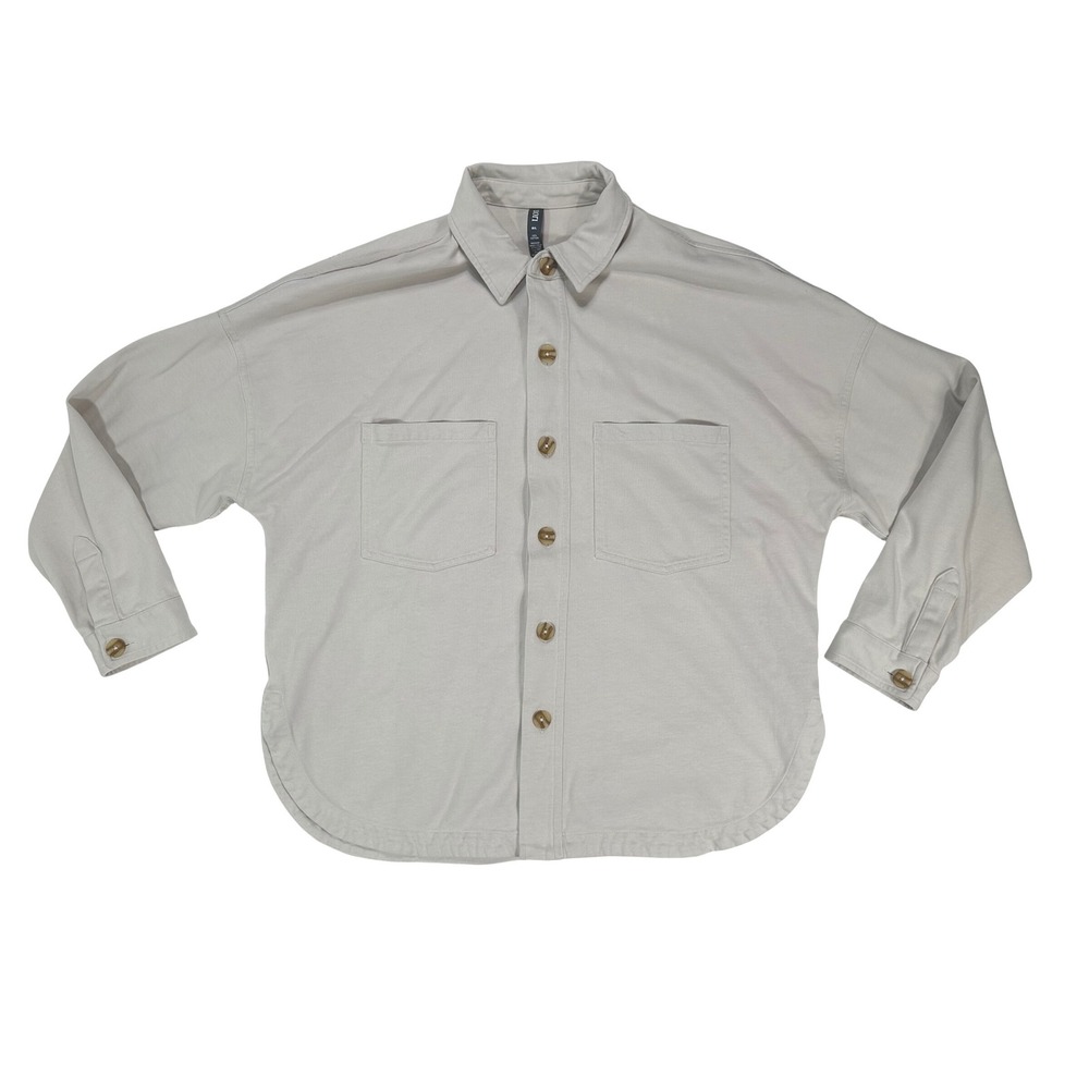 Vuori Womens Shirt Mackenzie Shirt Jacket *Natural VW546 Size M/L